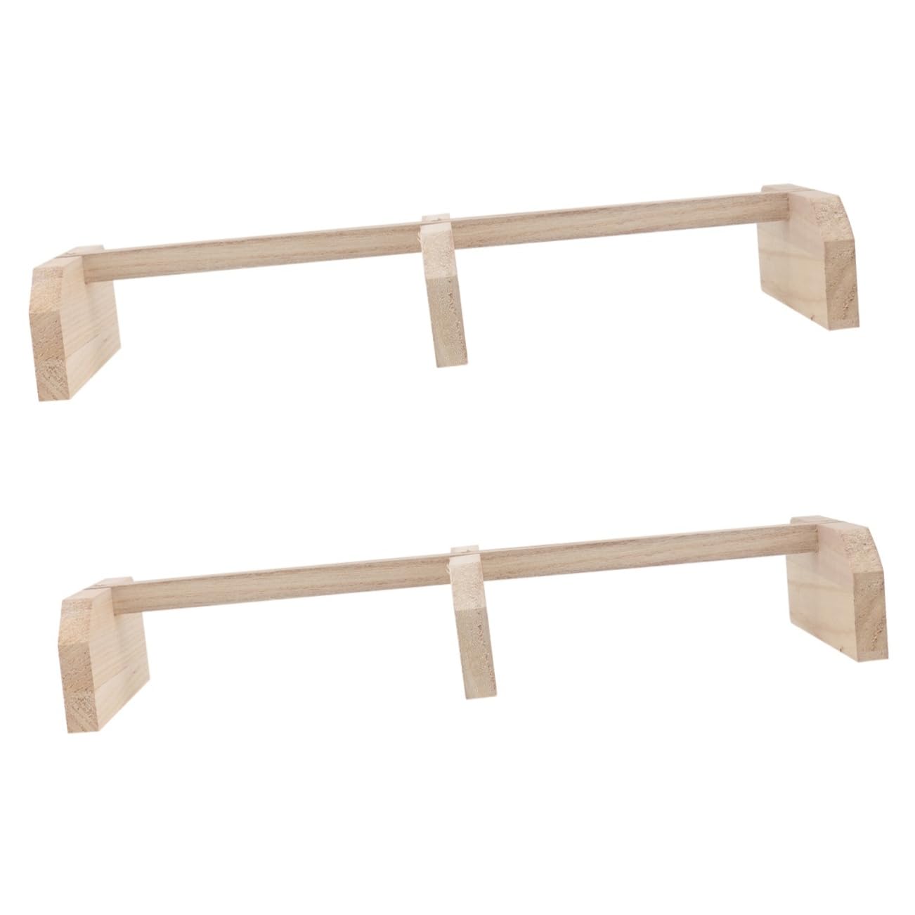 DOITOOL 2piezas Perch De Madera para Aves y Soporte Natural Juguete Jaulas y Seguridad y