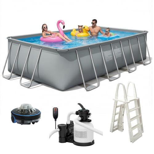 CaliFun Soft Sided Frame Pool Durable and Spacious Above Gro