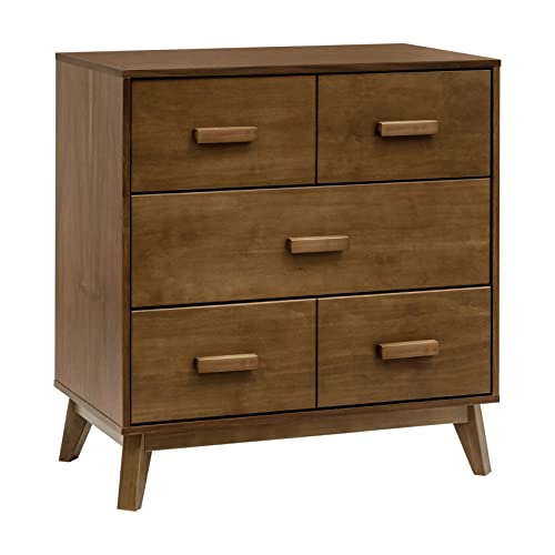 Babyletto Scoot 3-Drawer Changer Dresser with Removable Changing Tray in Natural Walnut, Greenguard...