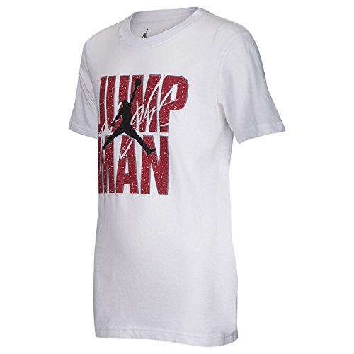 Jordan AJ Flight T-Shirt - Boys Grade School (Large, White Jump Flight)