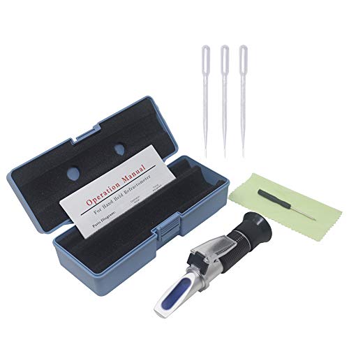 KETOTEK Wine Brix and Alcohol Refractometer, ATC Wine Brewing Refractometer with 0-40% Brix and 0-25% Alcohol Measurement Range for Wine Making, High Accuracy ±0.2% Brix and Alcohol Refractometer.… - Thumbnail 4