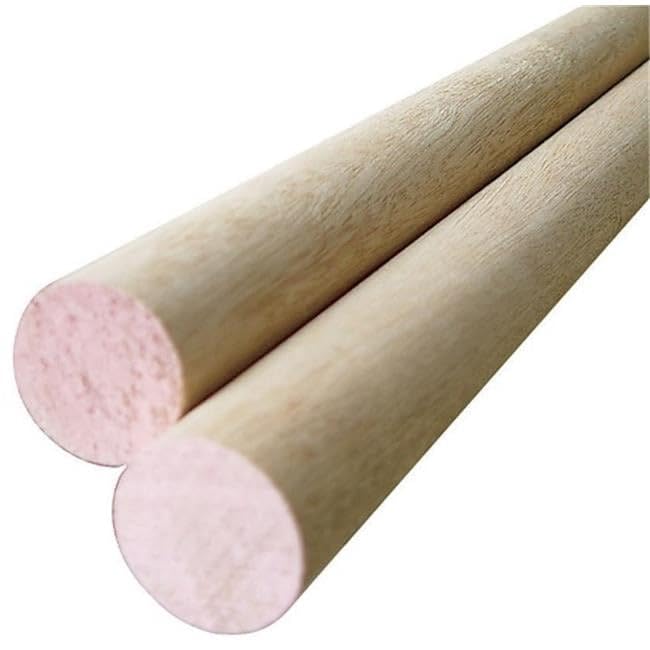 Alexandria Moulding Round Ramin Hardwood Dowel 1-1/2 in. Dia. x 48 in. L Pink - Total Qty: 2