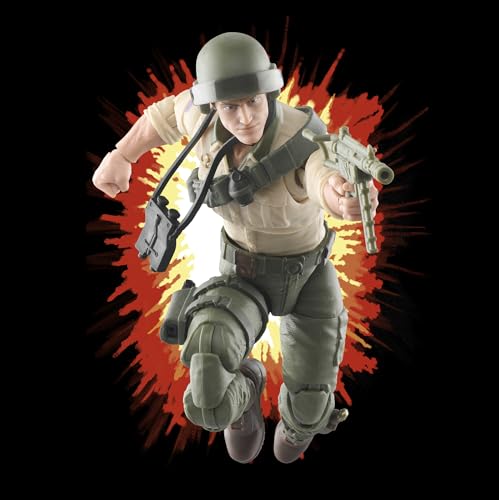 gi joe classified series retro cardback duke collectible 6-inch action figure with 10 accessories