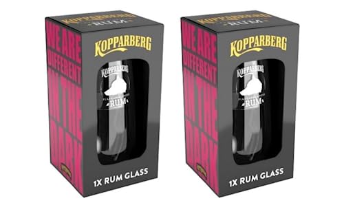 Strength & Honour | 2 x Kopparberg Boxed Flavoured Spiced Rum Glass Tumbler Hi Ball 460ml