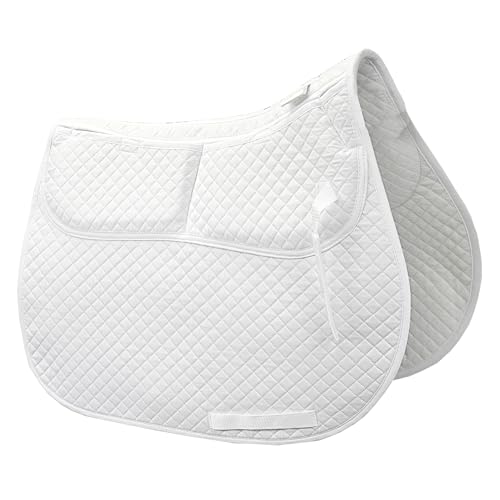 ECP Equine Comfort Products All-Purpose Correction Saddle Pad, Diamond Quilted Design with Adjustable Memory Foam Shims for Customized Fit, Pressure Relief, and Breathable Performance