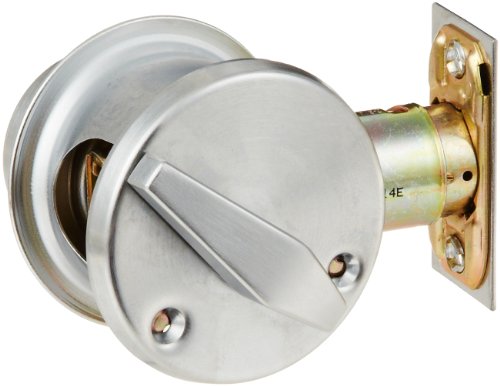 Falcon D141P 626 C Keyway D100 Series Grade 1 Non-Handed Heavy Duty Deadlock, Deadbolt Chasis, Single Cylinder, Schlage C Keyway, 6 Pin Conventional Cylinder, Keyed Different, Satin Chrome Finish #TOP1