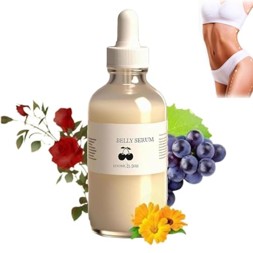 Sérum para el vientre, aceite reafirmante e hidratante para el vientre, nutrición y elasticidad de la piel, cuidado de las estrías, reducción de la flacidez, fórmula botánica natural (1PC)