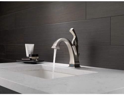 Miniatura 2 de Delta Faucet 551T-PN-DST Dryden - Grifo de baño con una sola manija con tecnología Touch 20.XT, níquel pulido, 7.88 x 1.63 x 5.38 pulgadas