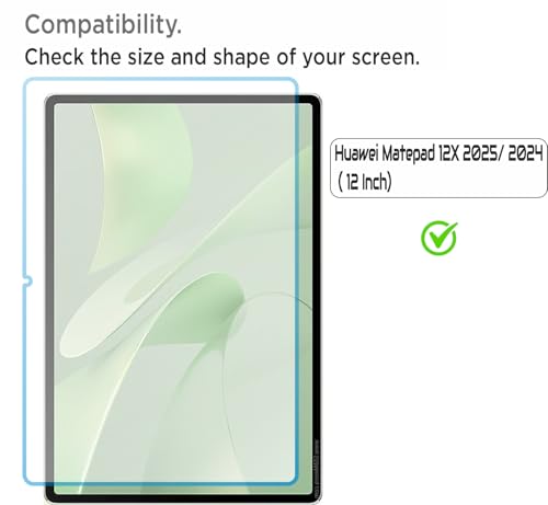Image of Privacy Anti Peep Matte Screen Guard Compatible With Huawei Matepad 12X 2025 /2024 (12 Inch) Anti Spy Blue Light Block Screenguard Not a Tempered Glass Screen Protector