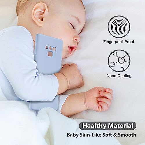 Coque Samsung Note 9 silicone haut de gamme oakxco bleu épuré - 6