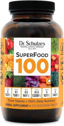 Dr. Schulze's SuperFood 100 - Everyday Superfood Supplement to Su...