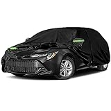 Waterproof Car Covers Replace for 2019-2025 Toyota Corolla Hatchback, 6 Layers All Weather Custom-Fit Outdoor Full Car Covers with Zipper Door for Snow Rain Dust Hail Protection