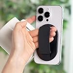 Sinjimoru for MagSafe Grip, Magnetic Phone Grip for MagSafe Stand, Strong Magnetic Phone Holder for iPhone 17 16 15 14 13. M-SGrip Navy