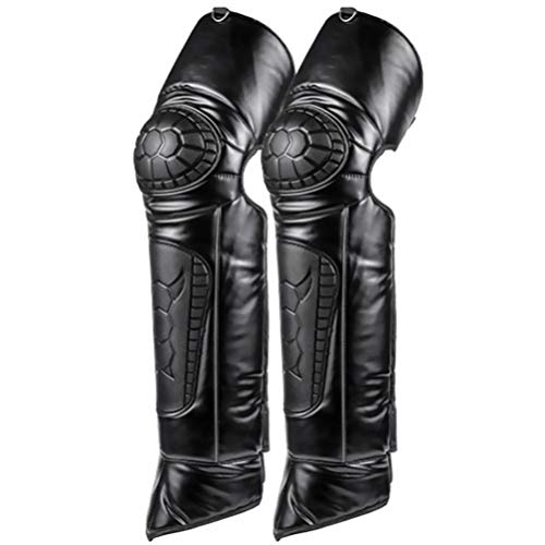 CLISPEED Joelheiras para Joelheiras Adultas de 72X38 Cm Protetor de Manga Longa Preta Ajustável Anti