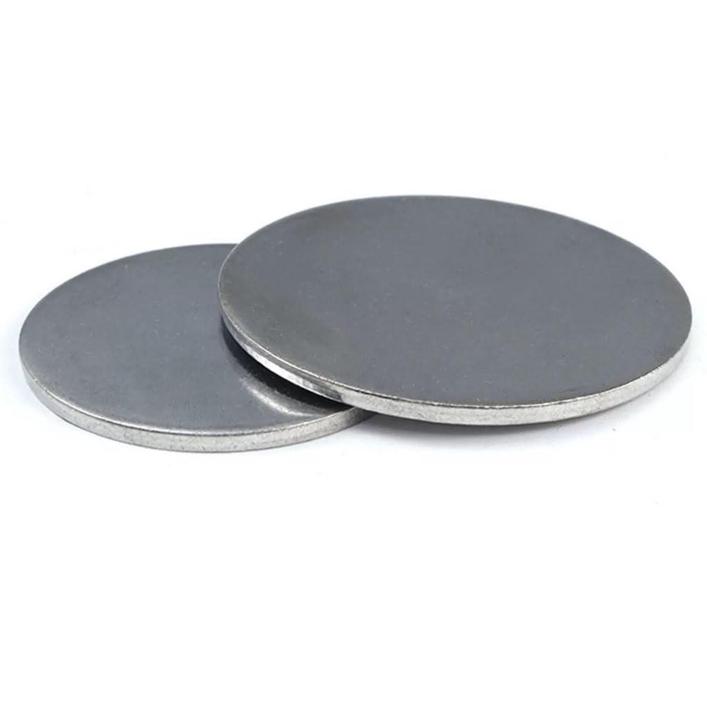 Dischi Metallici, 6 Dischi in Acciaio Inossidabile da 23 mm - Piastre Rotonde in Massiccio, in lamiera Circolare 5 di Spessore for progetti Fai Te