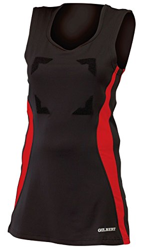 Gilbert Eclipse II Netball Dress (Black/Red, 8)