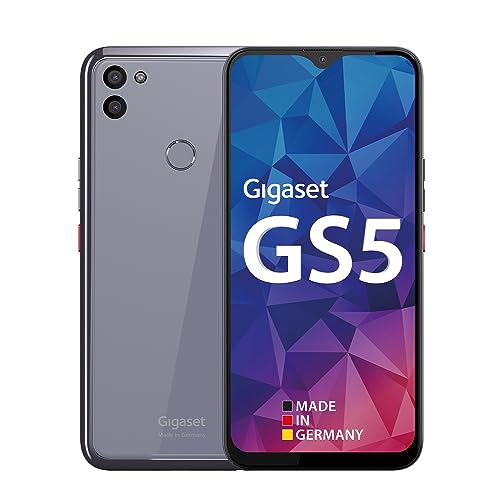 Gigaset GS5 Smartphone - Made in Germany - 48MP Kamerasystem - ausdauernder 4500mAh Wechsel-Akku - gehärtete Glasrückseite - kabelloses Laden - 4GB RAM + 128GB Speicher - Android 11 - Light Purple