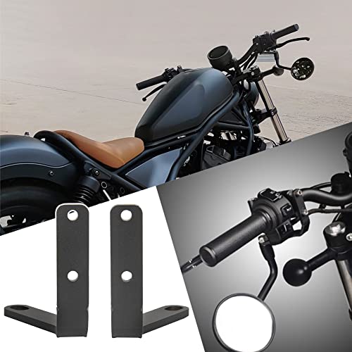 Lorababer Soporte de expansión para Montaje en Espejo retrovisor para Motocicleta para Honda Rebel CMX300 CMX500 CMX 300 CMX 500 2017 2018 2019 2020 2021 2022 Cover
