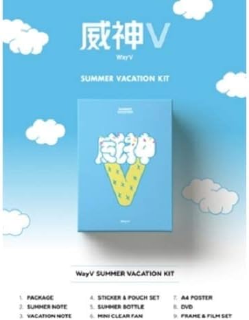 LABEL V WAYV - 2019 WAYV Summer Vacation KIT DVD+2Notes+Summer Bottle+Mini Clear Fan+On Pack Posters+Frame&Film Set