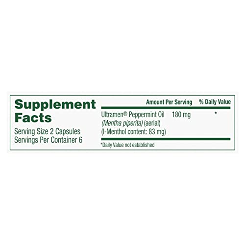 Ibgard For Irritable Bowel Syndrome (Ibs) Relief Bloating Gas 12 Capsules Small Box 90Mg Ultra Purified Peppermint Oil Good For First Timers #TOP1