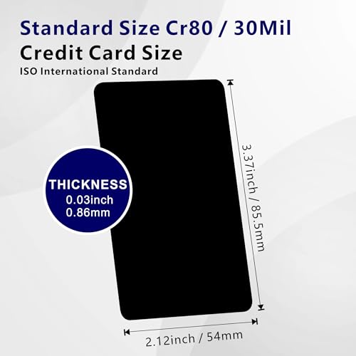 Image of 30pcs NFC Cards NTAG215 NFC Tags Programmable NFC Card NFC Business Card Black NFC 215 Cards Rewritable NFC Tags iPhone Compatible with NFC Enabled Mobile Phones & Devices