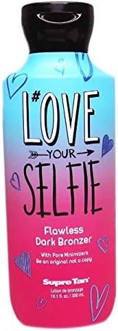 Supre Tan #LOVE YOUR SELFIE Dark Bronzer (10.1 ounces) Tanning Bed Lotion