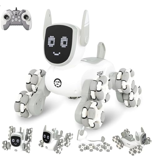 Image of Amitasha Remote Control Transform Robot Dog 8x8 RC Drift Car 8WD Toy with Light and Music 8 Wheel Drive 360 Stunt Car, Birthday Gifts for Boys Kids