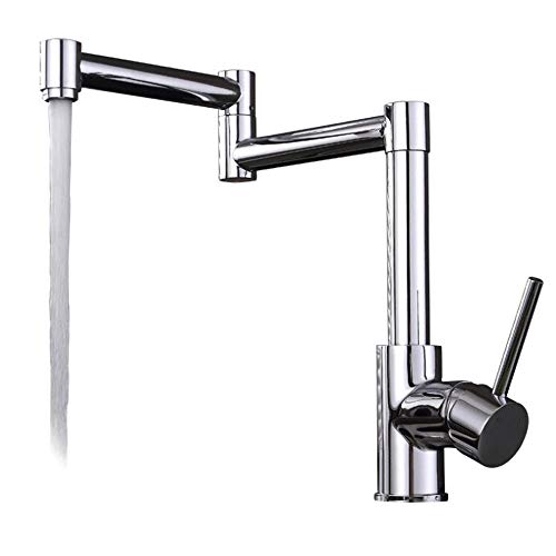 Robinet de cuisine en cuivre mitigeur eau chaude et froide