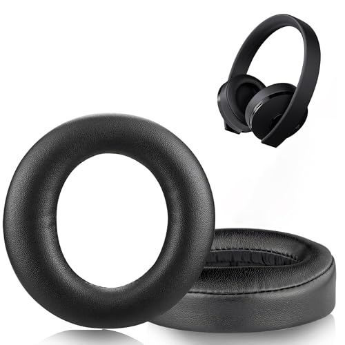 Gobelieve Almohadillas Auriculares Compatible con Sony New Gold Wireless PS4 Headphones Almohadillas para Auriculares con Cuero proteico