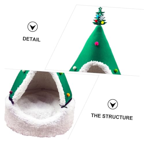 VANZACK 1 Peça Ninho De Animal De Estimação De Natal Caverna De Gato De Natal Caverna De Gato De Nat