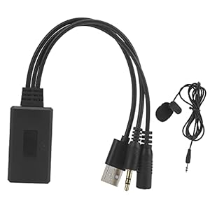 Auto Bluetooth Audio Kabel, Auto Audio Adapter AUX Kabel Microfoon Adapter Muziek Interface Vervanging voor Accent/Azera…