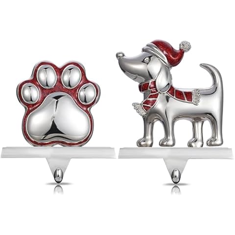 Desami Dog Themed Christmas Stocking Holders Cover