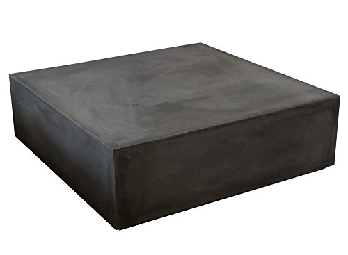 Preisvergleich Produktbild Matodi Beton Block Couchtisch Loungetisch anthrazit 110x110x30 cm
