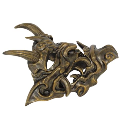 Máscara japonesa Hannya Halloween, máscara Prajna vermelha, máscara Samurai Oni, máscara fantasma de