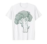 Vegetable Broccoli Retro Vintage Drawing Graphic - Broccoli T-Shirt
