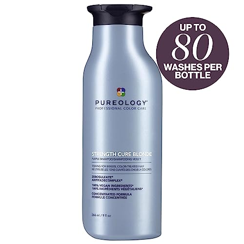Pureology Strength Cure Blonde Purple Shampoo For Blonde & Lightened Color-Treated Hair, 9 Fl Oz #TOP1