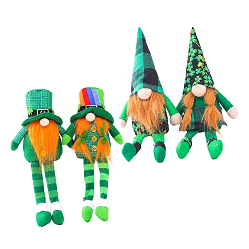 Gnome irlandais Saint Patrick Cabilock pour une decoration de table festive