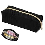 Fabriquée en velours côtelé de haute qualité, cette trousse scolaire est durable et résistante à l'usure quotidienne. Elle résiste parfaitement aux chocs, aux pliures et aux taches, ce qui en fait un choix idéal pour une utilisation scolaire quotidienne ou au bureau.