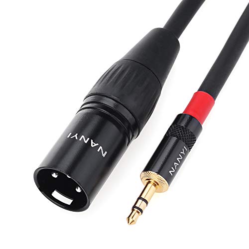 NANYI 3.5mm (1/8 Inch) TRS Stereo Male to XLR Male Interconnect Audio Microphone