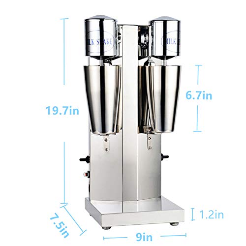 DNYSYSJ-Electric-Milkshake-Maker-Commercial-Stainless-Steel-Drink-Mixer-Shake-Machine-Speed-Adjustable-Smoothie-Milk-Ice-Cream-Blender-Double-Cup