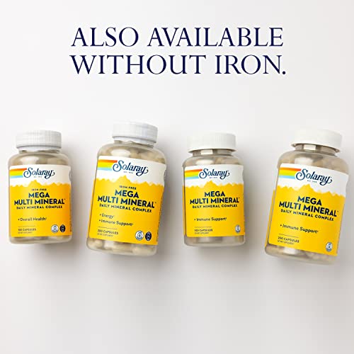 Solaray 4255349 Mega Multi Mineral, Daily Mineral Complex With Calcium, Iron, Magnesium, Zinc, And More In Highly Absorbable Chelated Forms, Overall Health And Immune Support thumb #6