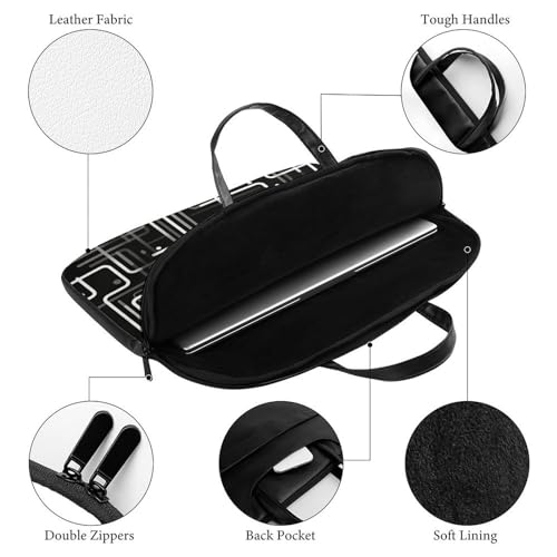 Bolso para portátil impermeable con patrón Pipe 17" miniatura 4