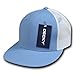 DECKY 6 Panel Youth Trucker Cap, Sky/White