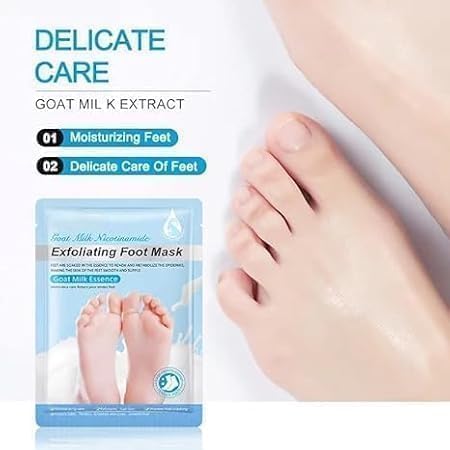 Venvintra Foot Peeling Mask β Exfoliating Foot Mask for Removing Dead Skin, Softening Heels & Repairing Cracked Feet 1