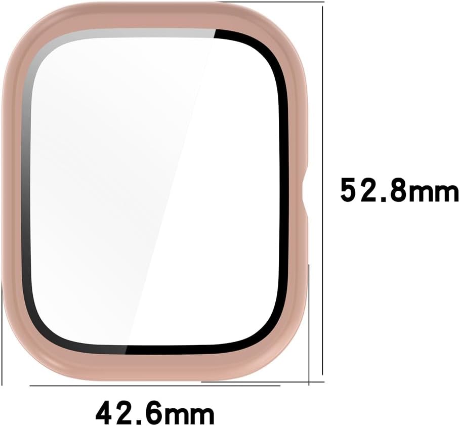 Hard Protective Case with Tempered Glass Screen Protector Compatible Honor Choice haylou Watch, PC Ultra-Thin All-Around Cover for Honor Choice Haylou Watch(6 pcs)