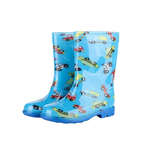 Botas de lluvia para niños 30 botas de goma ligeras e impermeables antideslizantes ligeras botas de lluvia cómodas para todo tipo de clima botas para niños lindas suelas suaves botas medianas para