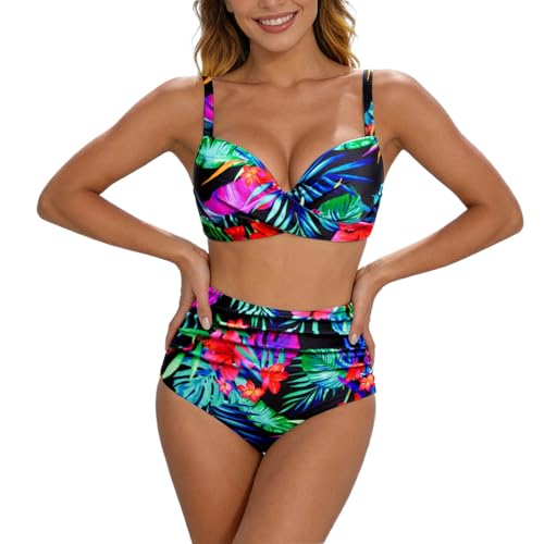 Bikini rembourré col V pour sculpter la poitrine à la plage