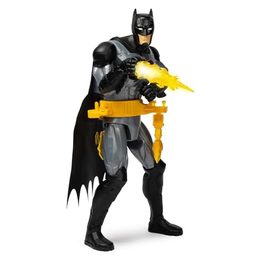 DC Comics 12-Inch Rapid Change Utility Belt BATMAN Deluxe Action Figure with Lights and Sounds (Styles and Colours may vary)