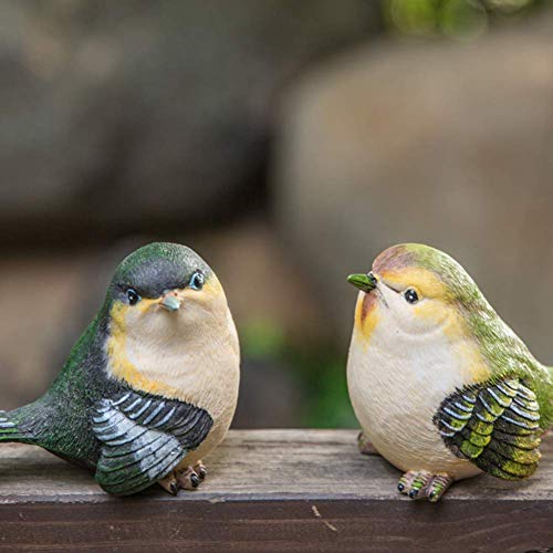Figurines d'oiseaux réalistes pour décorer le patio et la cour extérieure
