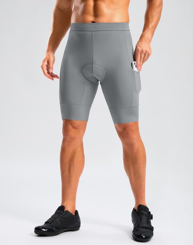 Bikewa Men's Bike Shorts 4D Padded Cycling Shorts for Men Road Riding Biking Bicycle Zipper Pockets - Image 2